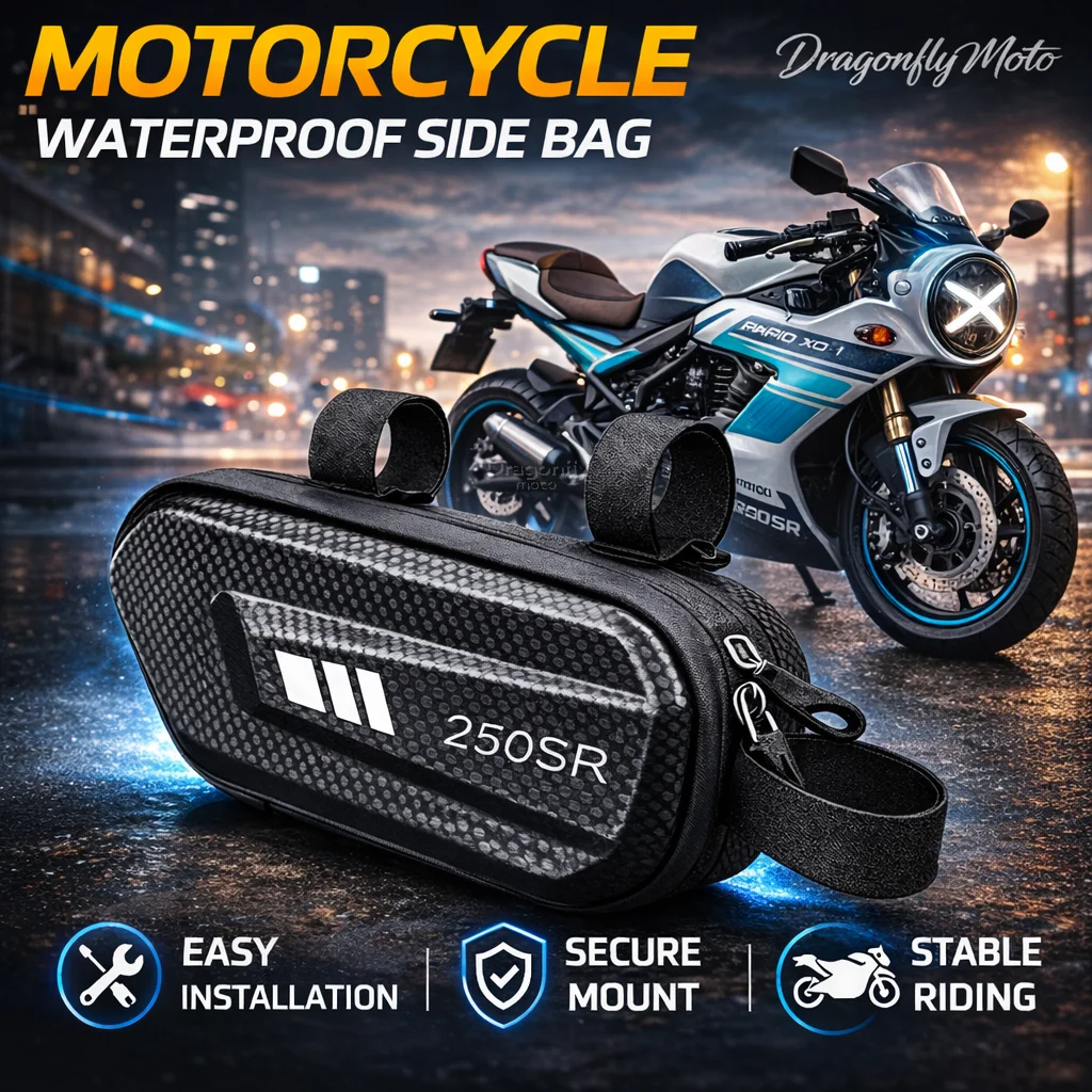 

Large Capacity Motorcycle Side Bag For CFMOTO 250SR Papio XO-1 Waterproof Multifunctional Storage Pouch for Cycling Accessories