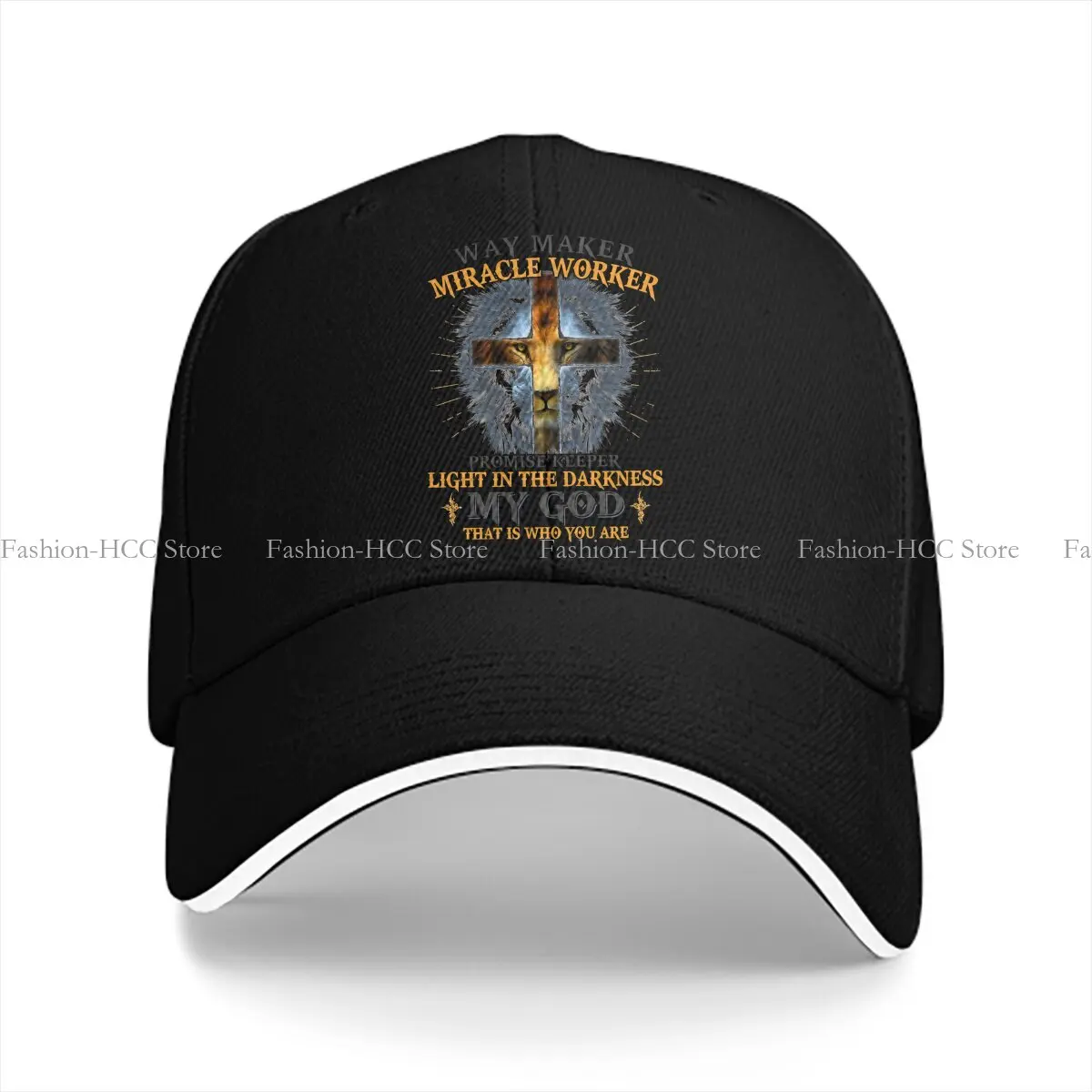 Pure Color Dad Hats Way Maker Miracle Worker  Promise Keeper Hat Sun Visor Baseball Caps Lion Peaked Cap