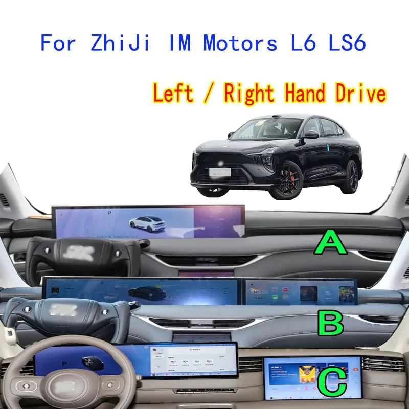 For ZhiJi IM Motors L6 LS6 Car-Styling Dash Mat Dashmat Dashboard Cover Instrument Panel Insulation Protective Pad