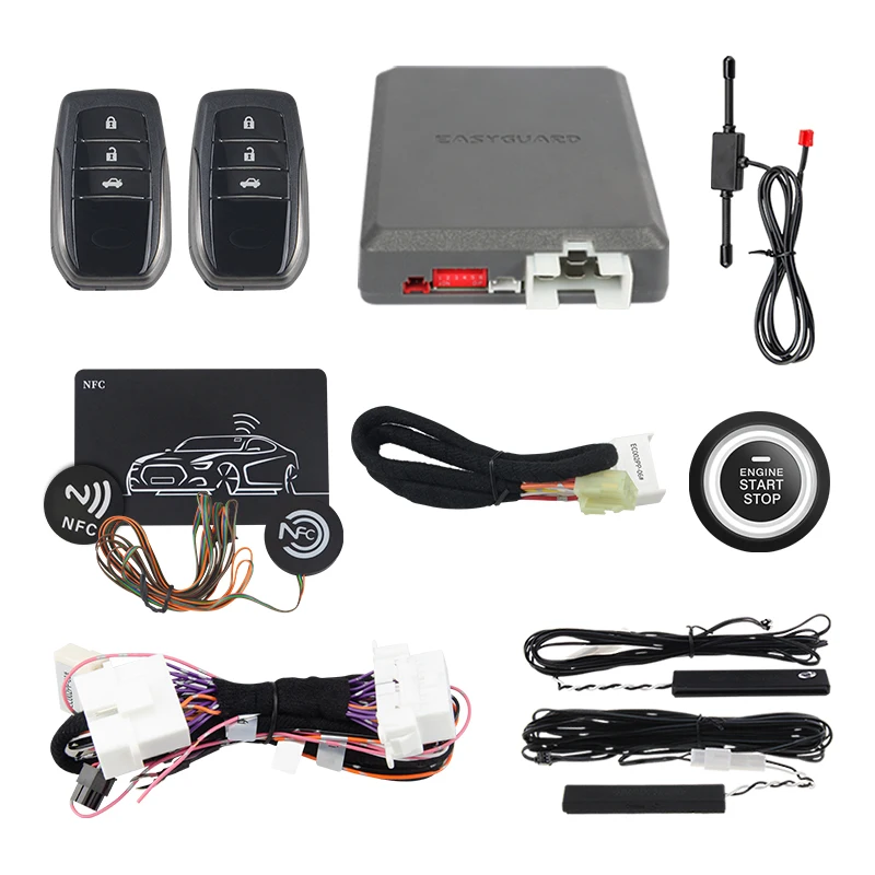 

Easyguard CANBUS Plug and Play Kit for Toyota Land Cruiser Prado FJ 2010 to 2019 Keyless Entry Automatic Lock Unlock Car Alarm