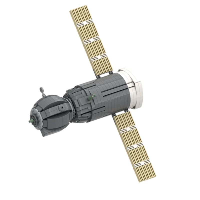 Soyuz Space Capsule Model MOC Building Bricks War Equipment Modular Technology Gifts Holiday Assemble Children Toys Suit