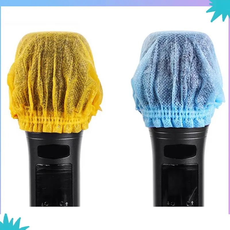 ABZW 500 قطعة غطاء ميكروفون للاستعمال مرة واحدة، زجاج أمامي للميكروفون المحمول لغرفة التسجيل، KTV، الكاريوكي، أداء المسرح