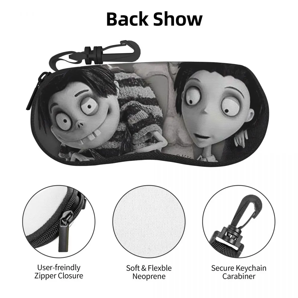 Frankenweenie Shell Glasses Case Protector Sunglasses Box Women Men Soft Eyeglass Bag Pouch
