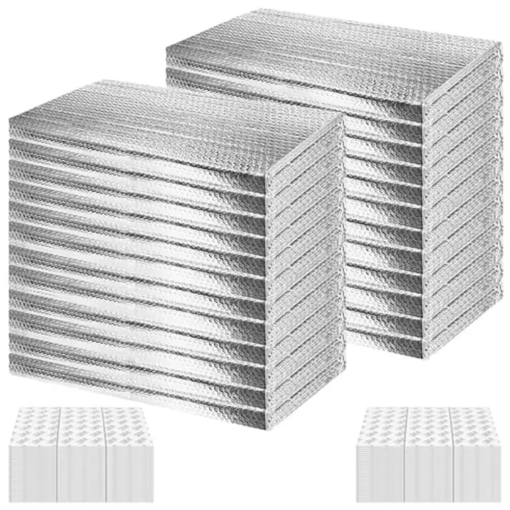 Garage Door Insulation Panels Kit 0.24' Thick Reflective Aluminum Foil Thermal Shield Reduce Energy Consumption Soundproof