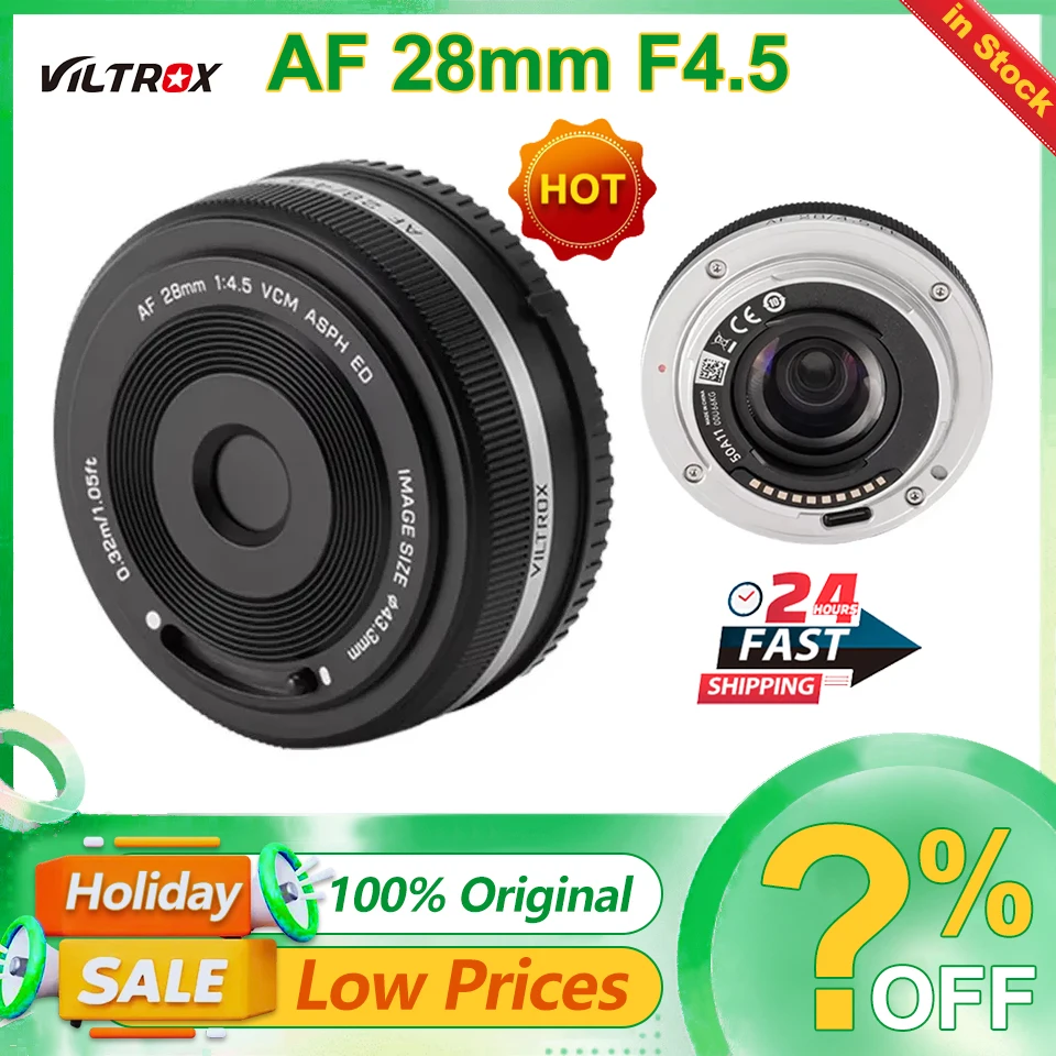 Viltrox AF 28mm F4.5 Pre-Sale FF Cameras Lens Full Frame Auto Focus Lens For Sony FE Series Cameras like For Sony zve10 A6000