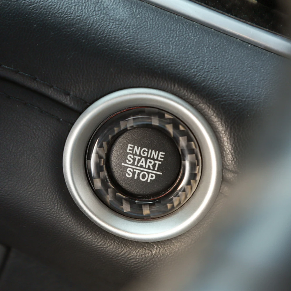 Car Interior Engine Start Stop Ignition Switch Decoration Cover for Jeep Grand Cherokee 2014 2015 2016 2017 2018 2019 2020 2021