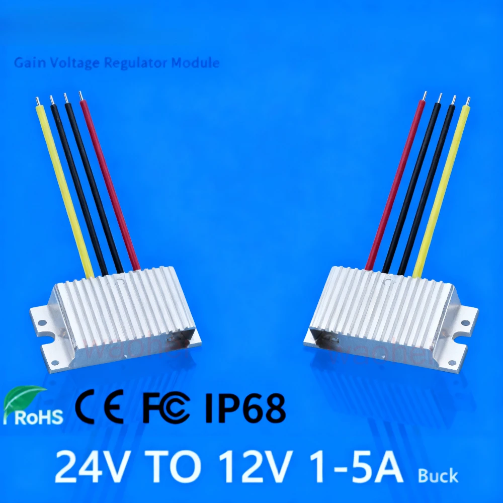 

12 В, 24 В до 5 В, 1A-5A, 25 Вт, понижающий преобразователь постоянного тока, регулятор напряжения ввода, понижающий модуль 8-36 В, модуль регулятора питания 5 В