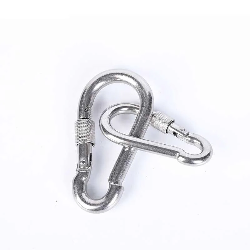 304/316 Roestvrij Staal Multifunctionele Lente Snap M4-M10 Outdoor Camping Fishingr Vergrendeling mosquetón karabijnhaakenoen Soi