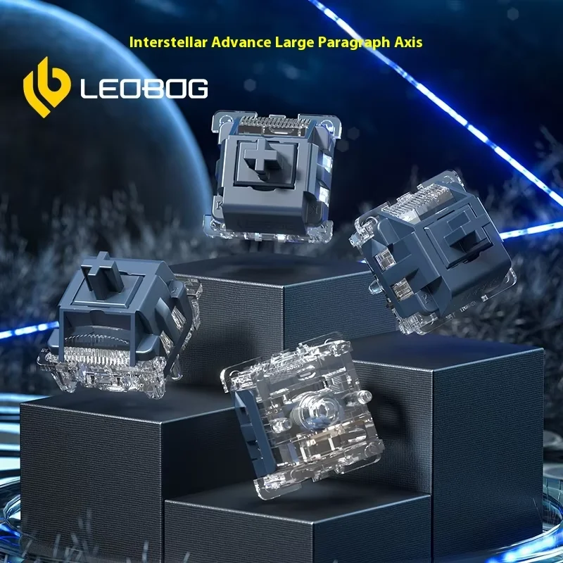 LEOBOG Interstellar Switch Mechanical Keyboard Switch Hot Swap 5 Pins 55g Tactile Switches LEOBOG Hi75 Hi8 POM Axis Gaming Gift