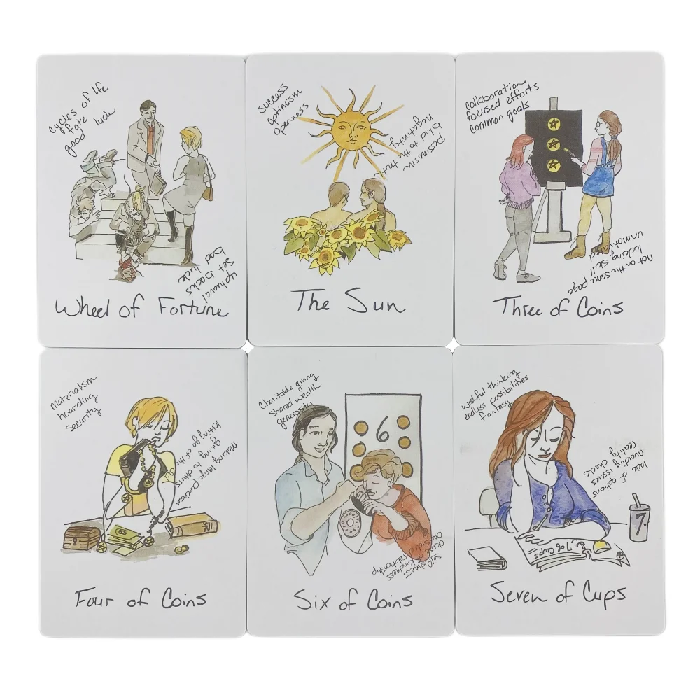 بطاقات التارو Broke B Word A 78 Oracle English Visions Divination Edition Deck Borad Playing Games