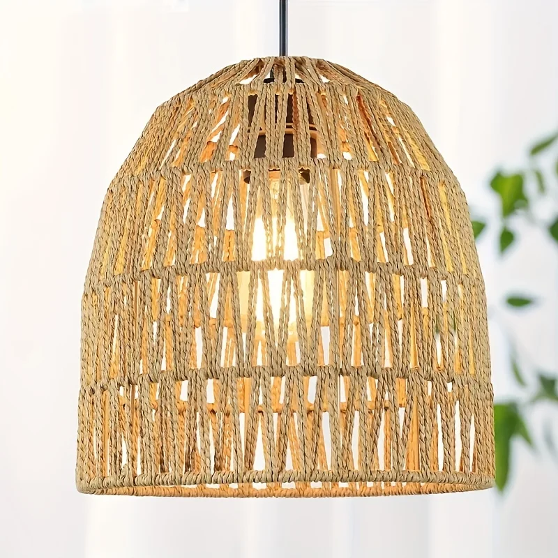 Bamboo Weaving Flush Mount Ceiling Light,Bamboo Wicker Light Fixture,Handmade Ceiling light,Farmhouse Bedroom Nursery Hallway