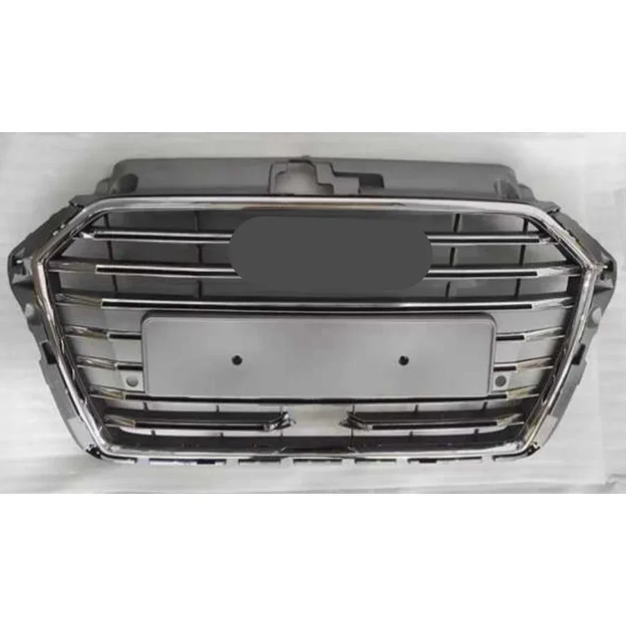 Racing Grills Front Hood Grille Car Front Bumper Grill Center Grille for S3 Grill with ACC for Audi A3/S3 8V.5 2017-2020