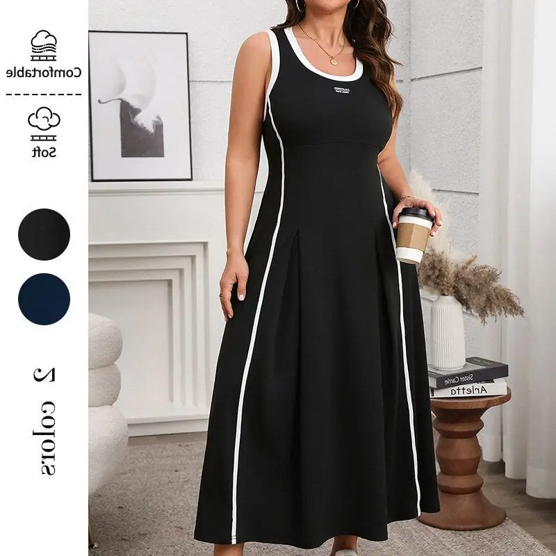 Ele Long Dr Casual Bridesmaid Dr Cross-Border Women's Faion Summer Spring Seasonal Ele Strap Waist Cinching D...