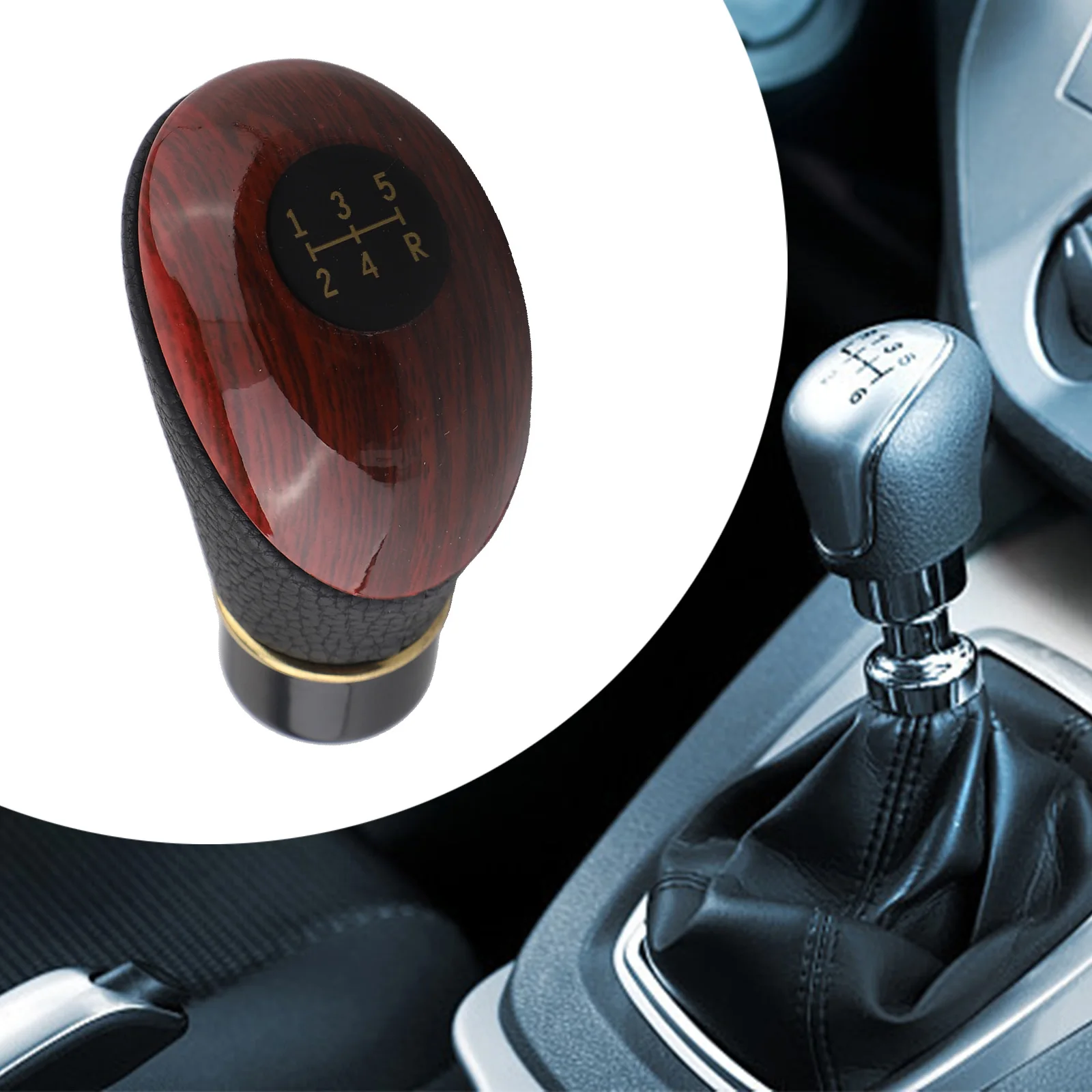 Black 5-Speed Manual Shift Knob for Ford For Ranger 1988-2011 Designed as Direct Fit Replacement for Existing Gear Shifter