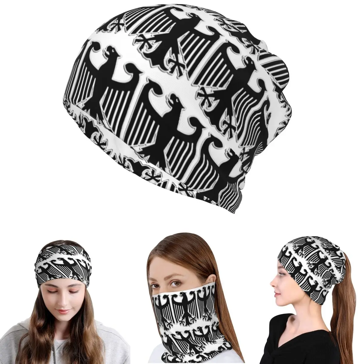 German Coat Of Arms Empire Flag Bandana Neck Gaiter Wrap Mask Scarf Multi-use Balaclava Beanies Hat Unisex Adult All Season