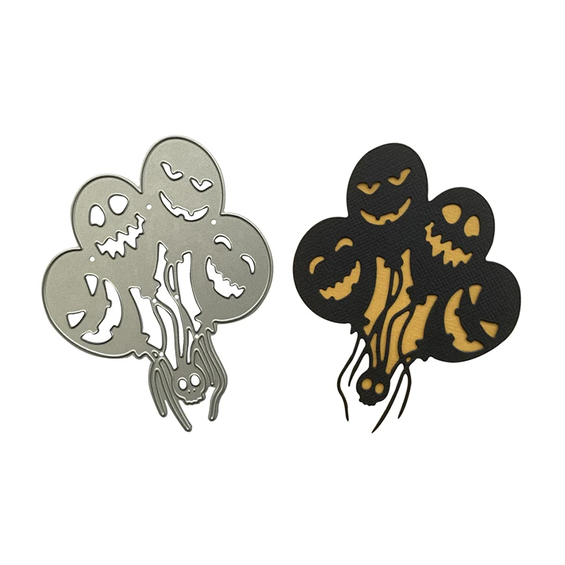 

Halloween Metal Cutting Dies Stencils Balloon Ghost for DIY Scrapbooking Album Stamp Paper Card Embossing Pumpkin Balloons 2022