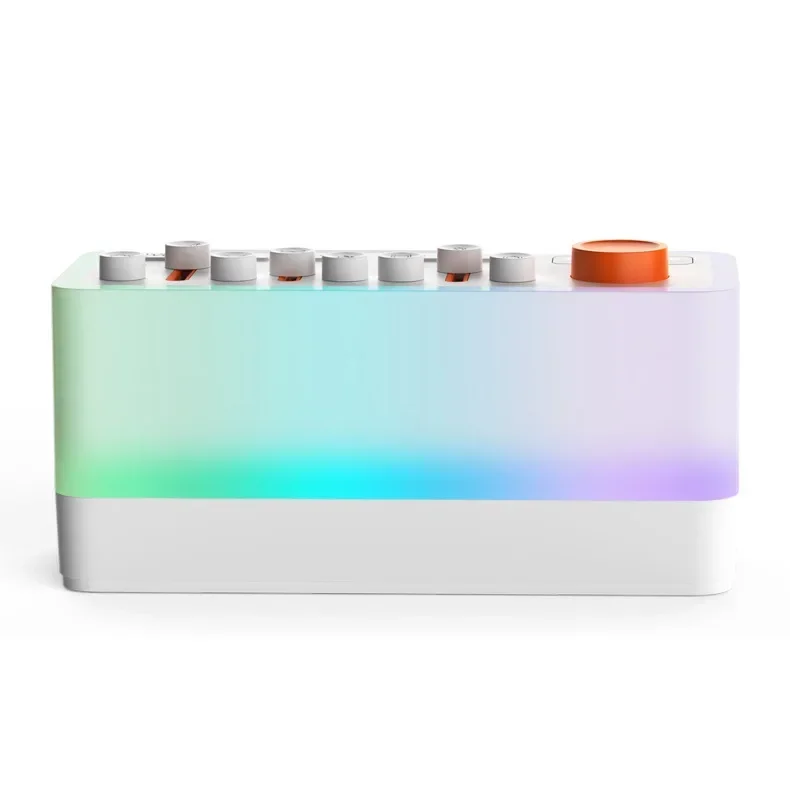 DIY smart sleep aid speaker RGB color night light small jelly bluetooth speaker night listening
