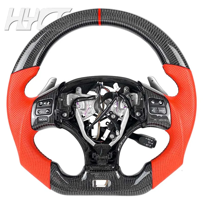

Competitive Carbon Fiber Steering Wheel Covered Black Leather for Lexus IS200 IS250 IS300 RX350 Without airbags