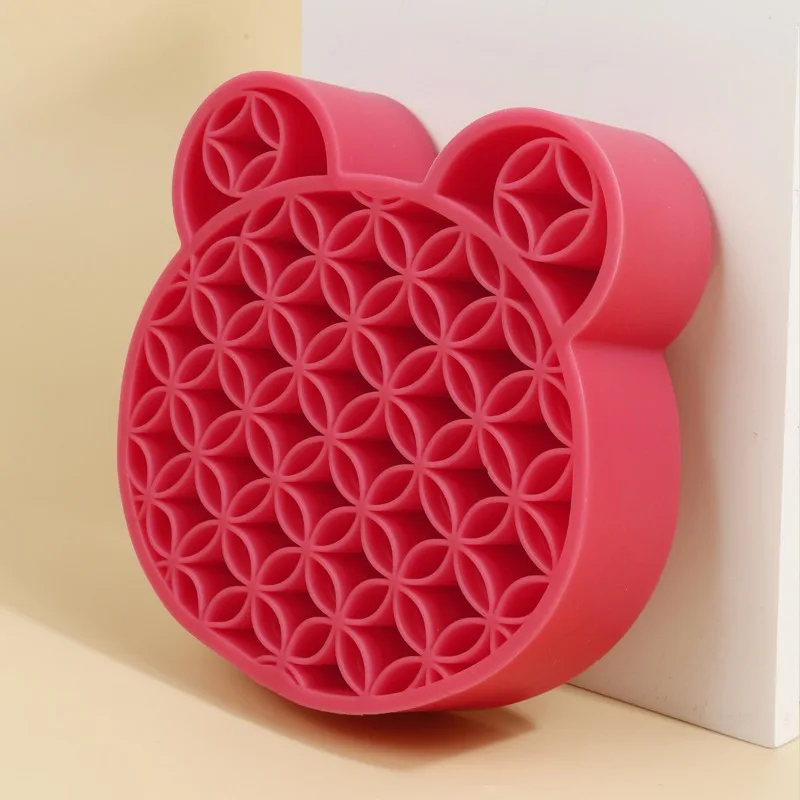 Mickey Silicone Makeup Brush Drying Rack Holder Stand with Draining Tray All in One Storage Organizer Beauty Tool image 3