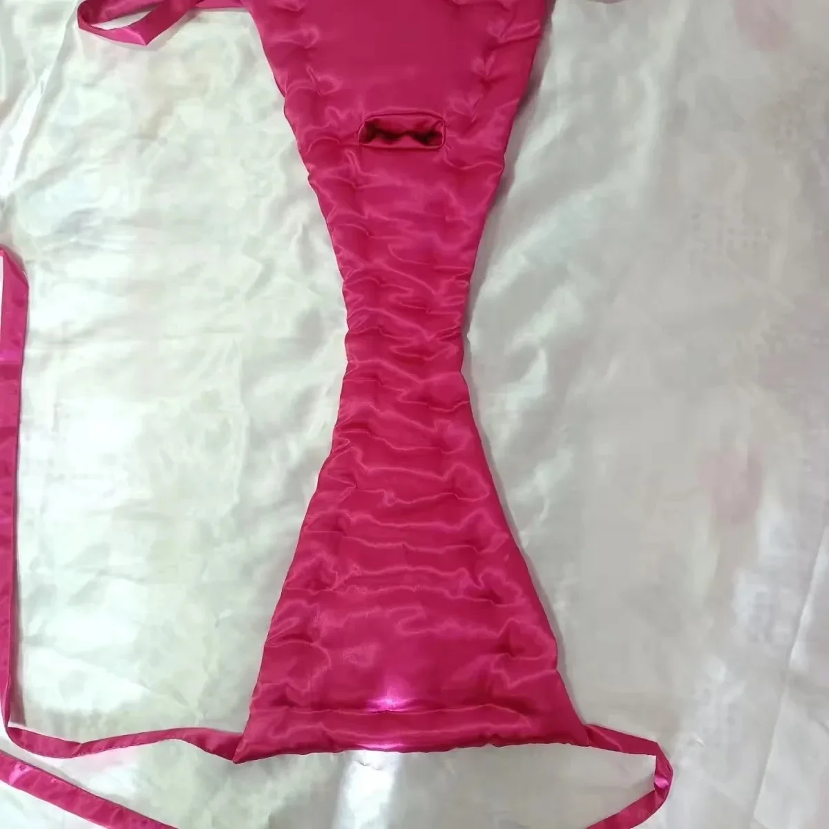 Man's Silky Soft Pink T-briefs Bondage Live Show Dance Private Party Sexy Costume Panty  FKK