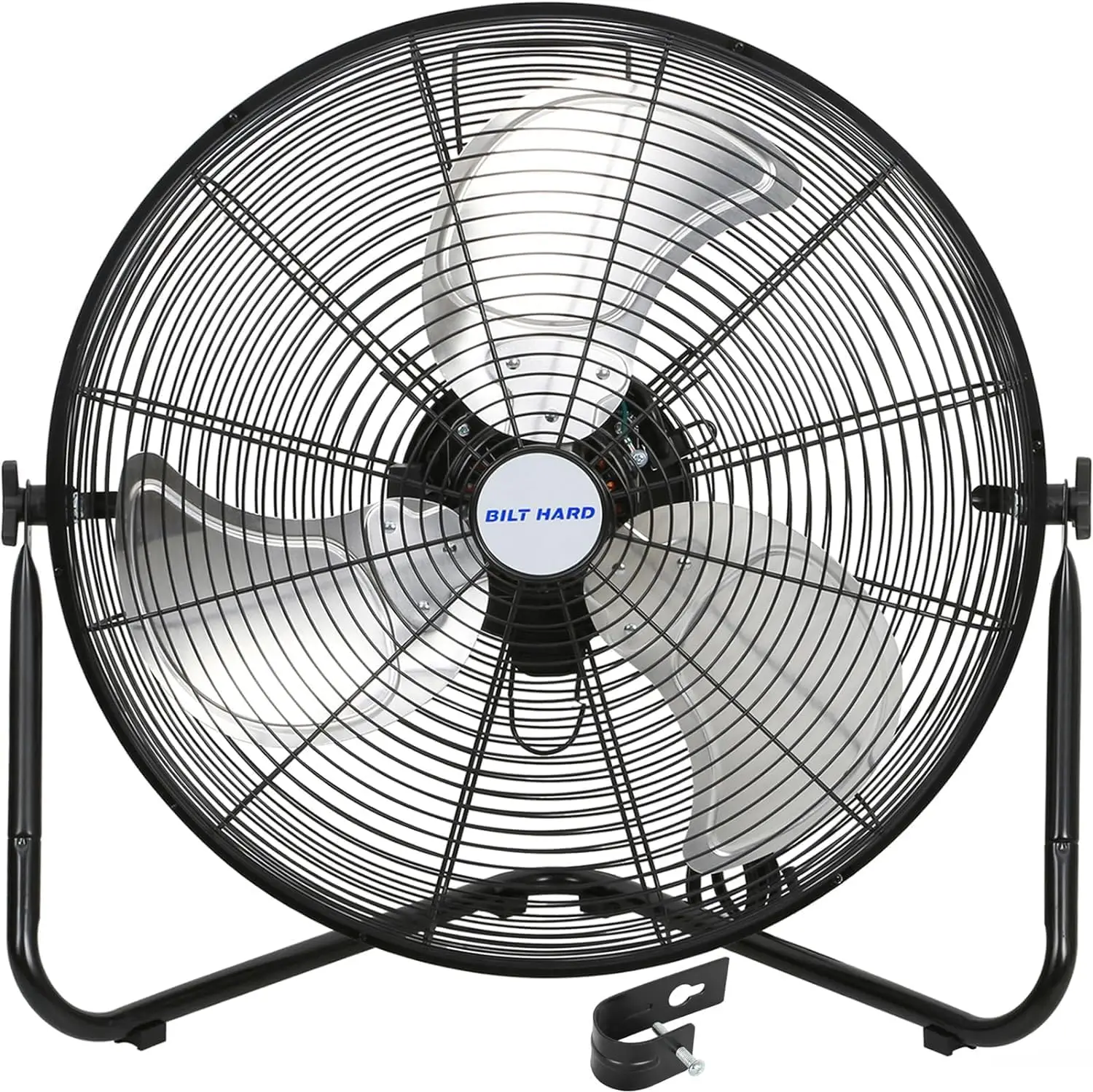 

20" High Velocity Floor Fan, 4650 CFM, 3-Speed Heavy Duty Metal, Wall-Mountable for Garage & Workshop