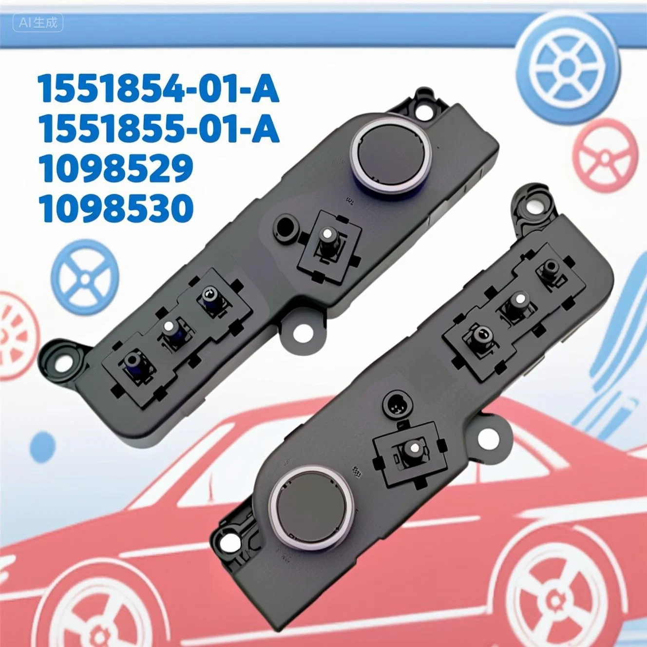 

1098529 1098530 1551855-01-A 1551854-01-F для 21-23 Tesla Model 3/Model Y, переключатель регулировки переднего сиденья