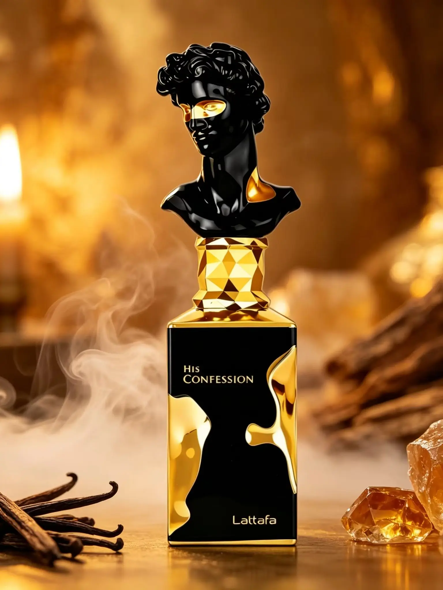 Lattafa His Confession für Männer Eau De Parfum Spray, 3,4 Unzen / 100 ml