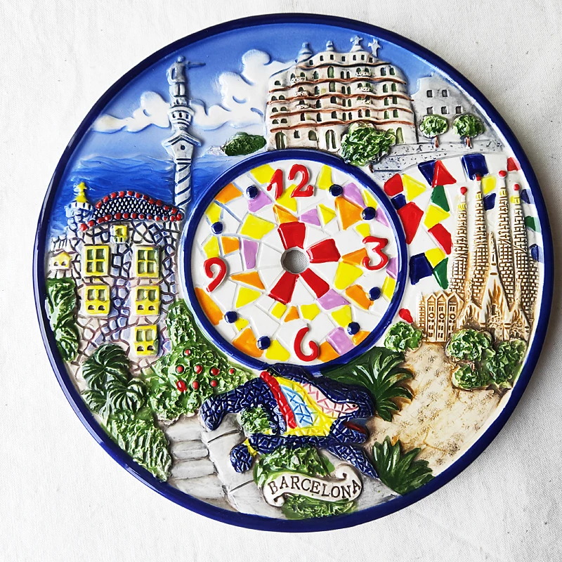 Handmade Coloring Small Greek Norway Poland Brussels FRANKFURT Munich Porcelain Hand Painted Plate