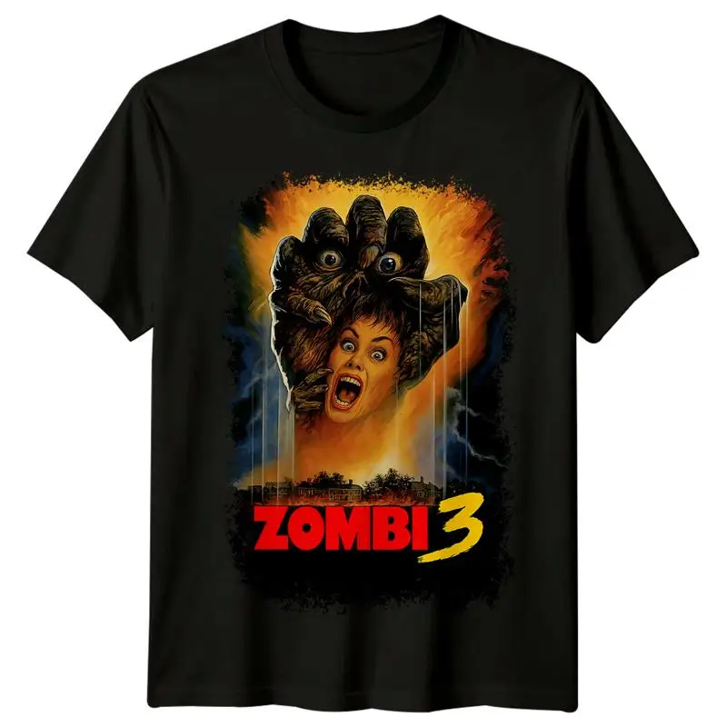 Zombie Flesh Eaters 2 1988 Movie Poster Inspired  T shirt Retro 80s