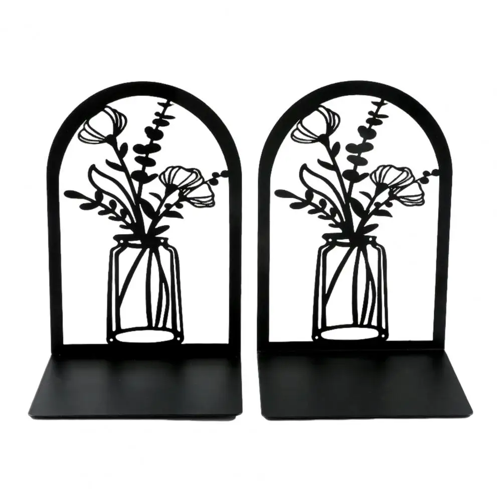 Bookends Decorative Vase for Shelves L-shaped Book Holder for Home Book Ends for Kids