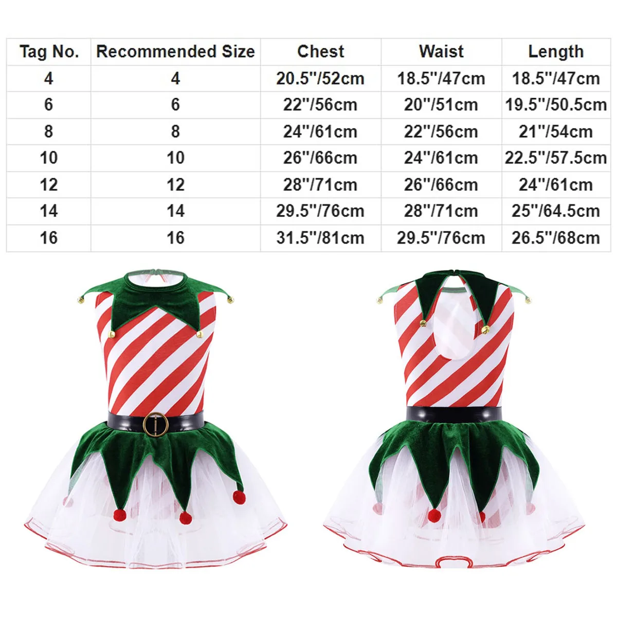 كاندي قصب عيد الميلاد قزم فستان الفتيات الصغيرات مخطط الترتر الأميرة توتو تنورة أداء الحفلات الشكل التزلج الباليه الرقص مجموعة