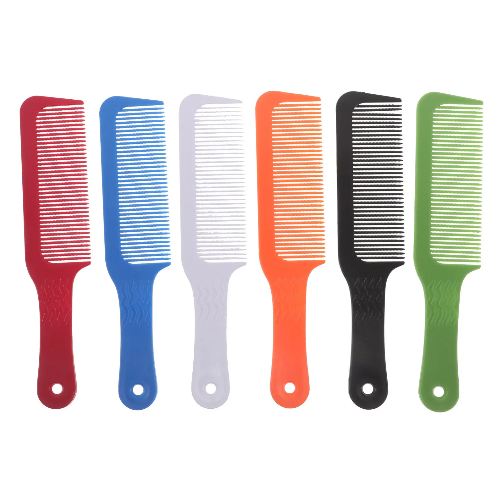 6Pcs Hair Cutting Comb Medium Spacing Professional Salon Barber Styling Tool ABS Antistatic Hairdresser Grooming Accessories Men view 4