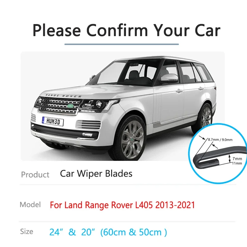 สําหรับ Land Rover L405 2013 ~ 2021 ด้านหน้าด้านหลังชุดใบปัดน้ําฝนแปรงกระจกหน้าต่างกระจกทําความสะอาดอุปกรณ์เสริมอัตโนมัติ