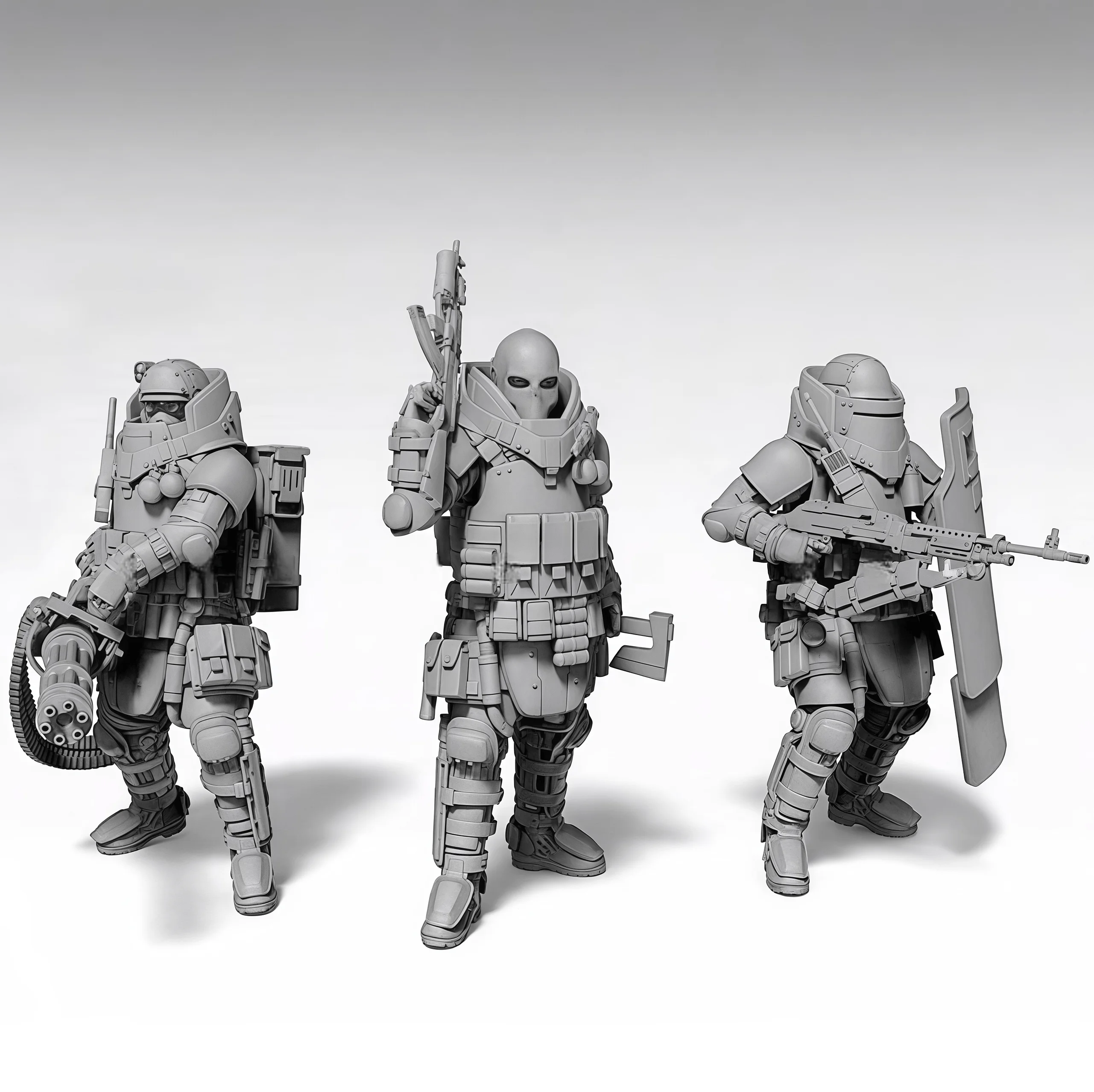 

1: 35 Resin Model Assembly Kit, GK， Resin Anti-terrorism Unit Combat Team, Unpainted