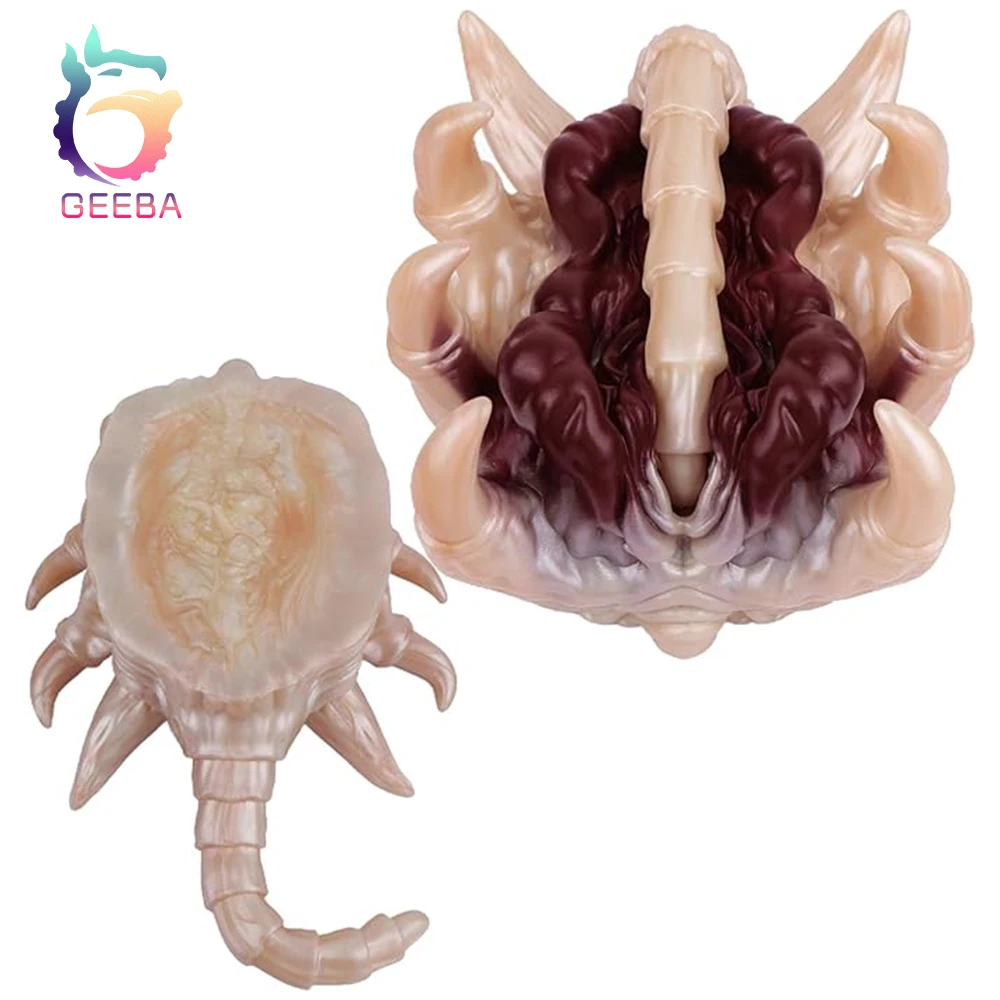 GEEBA الغريبة الوحش ذكر معدات الاستمتاع واللعب الجنسي للرجال القضيب محفز واقعية جهاز استمناء يتوهم سيليكون المهبل الضارب