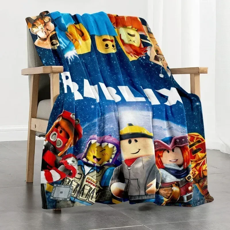 

Roblox Game Cartoon Print Blanket Soft Comfortable Warm Sleeping Blanket for Children Anime Peripheral Birthday Gift