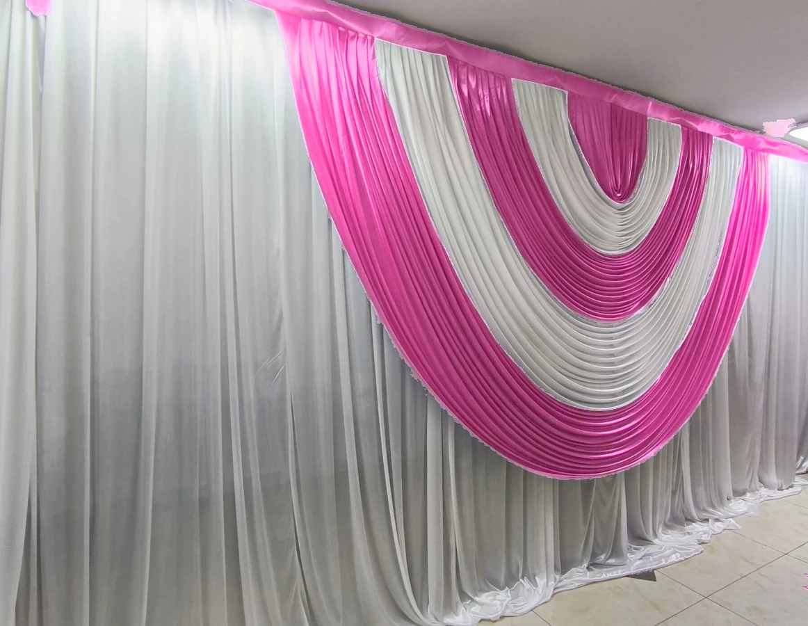 

2024 Romantic backdrop stage designs 3M*6M wedding backcloth stylist for Party Curtain Celebration