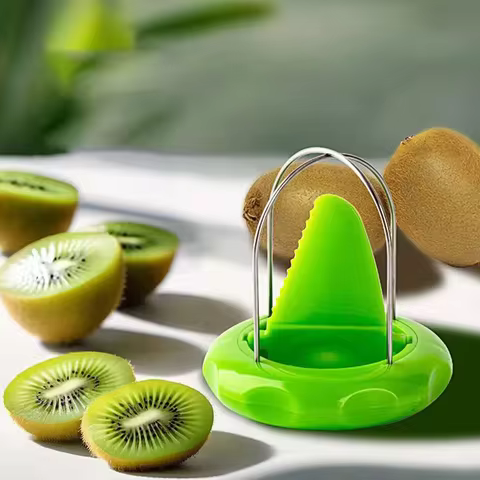 Kiwi Cutter with Easy Grip Handle Kiwi Tool Stainless Steel Kiwi Pitter for Fruit Soft Vegetable Professional Kitchen Gadget