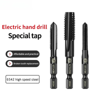 TG Premium 6542 High Speed Steel Hex Shank Straight Flute Tap Set for Stainless Steel & Cast Iron - M3-M12