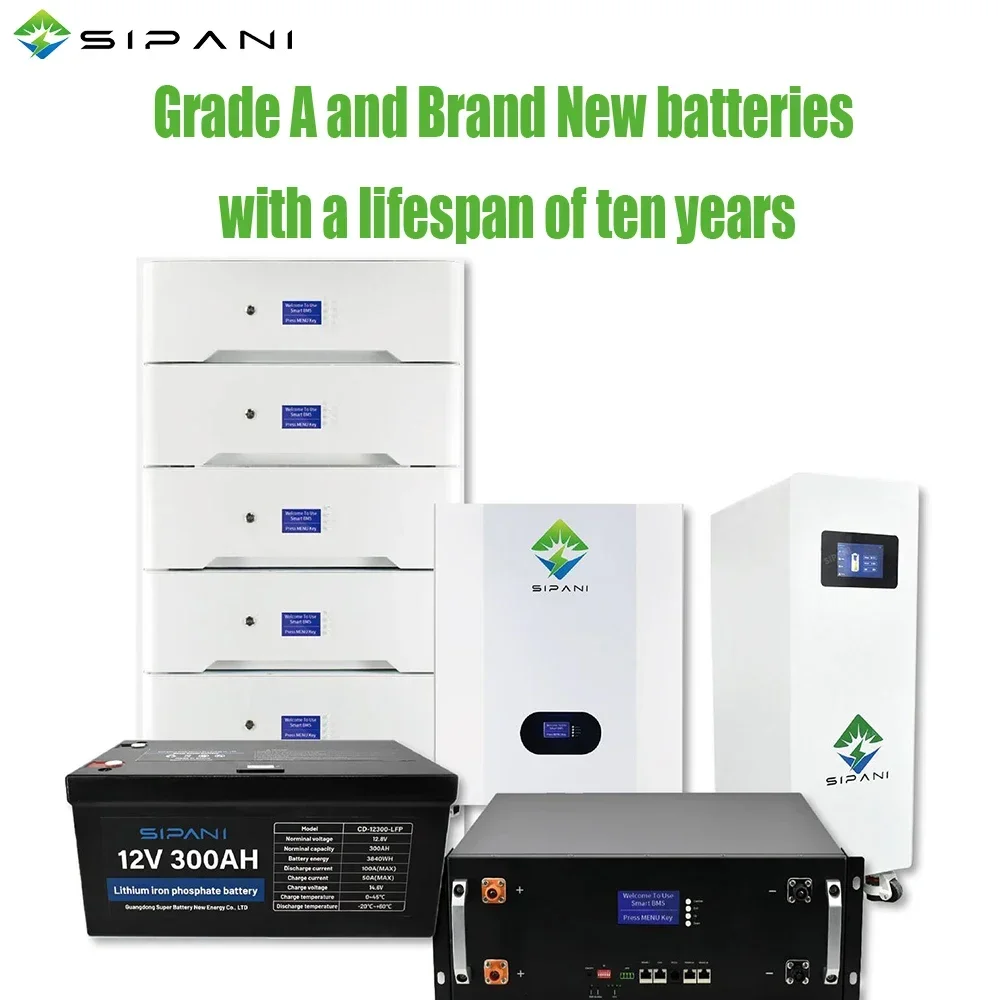 Solar Panel System For Home With Battery Included Solar Panel With Battery Hybrid Solar Inverter 10Kw With Lithium Battery