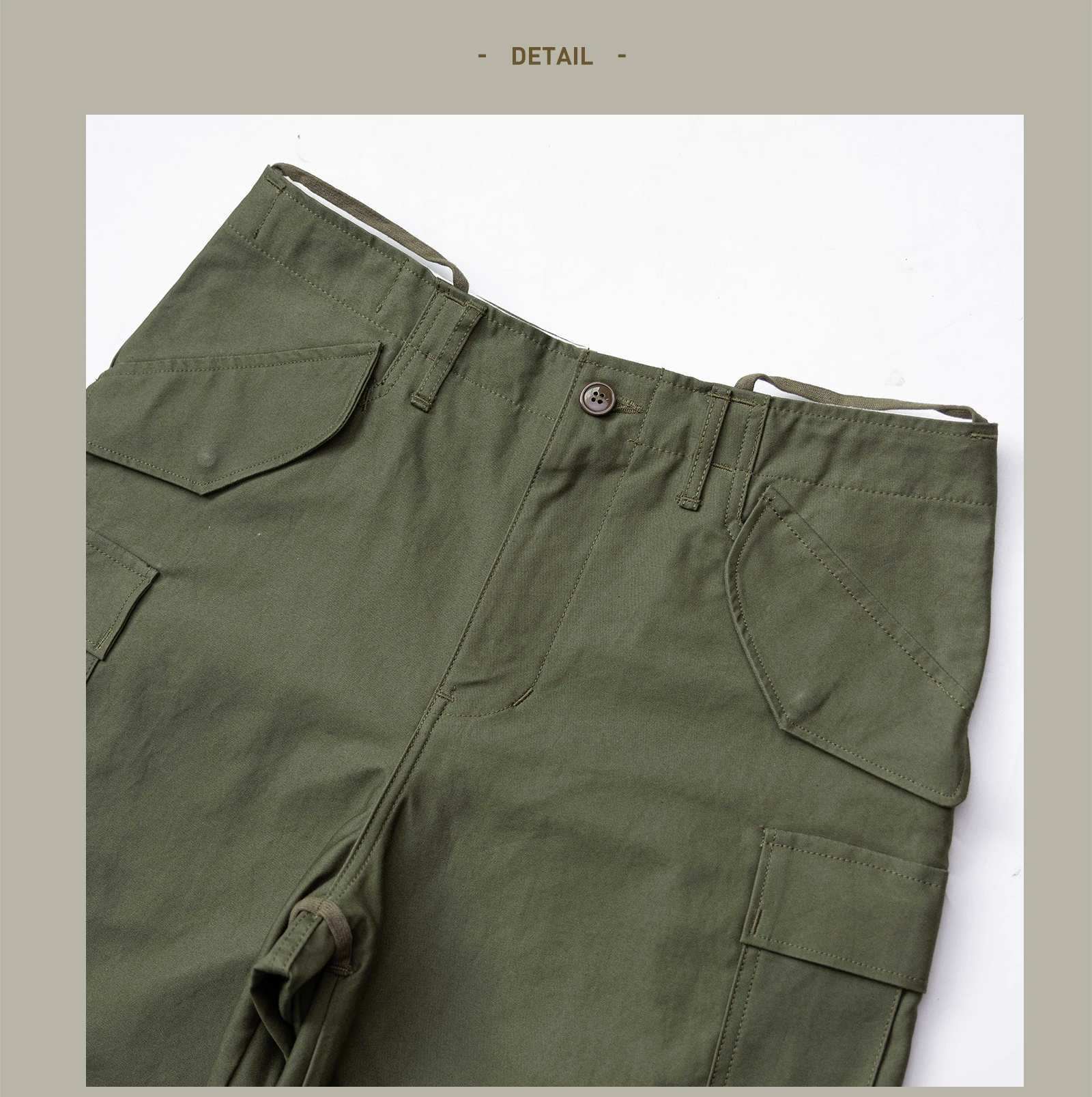 

M65 Us Military Style Cargo 9 Oz Mens Vintage Military Style High Waist Loose Fitting Casual Pants