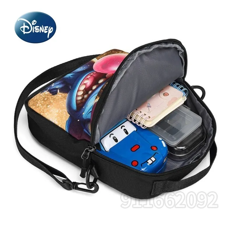 Disney Stitch New Student Backpack 3-piece Set Cartoon Primary School Student Backpack Large Capacity Multifunctional Backpack