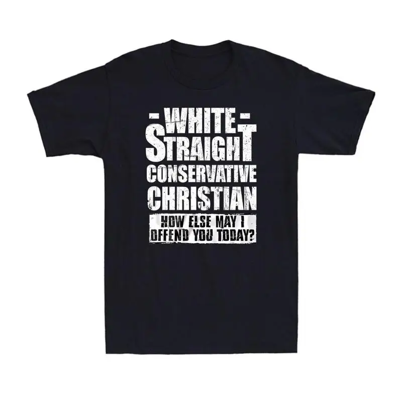 

Белая прямая консервативная мужская футболка с христианской забавной политической шуткой Faith