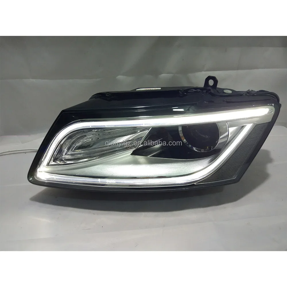 Compatible with Audi Q5 headlight assembly 2016 fish eye hid headlamp assembly, real second-hand front combination lamp