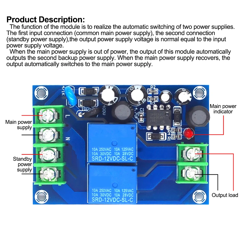 

Advanced Manufacturing Technology For Home Appliances 220V Power Switch Module Automatic Switch Board Overcurrent Protection