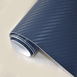 Blue 3D Stickers for Car Carbon Fiber DIY Interior Decoration Self-Adhesive Waterproof and Anti-scratch Car Styling Accessories