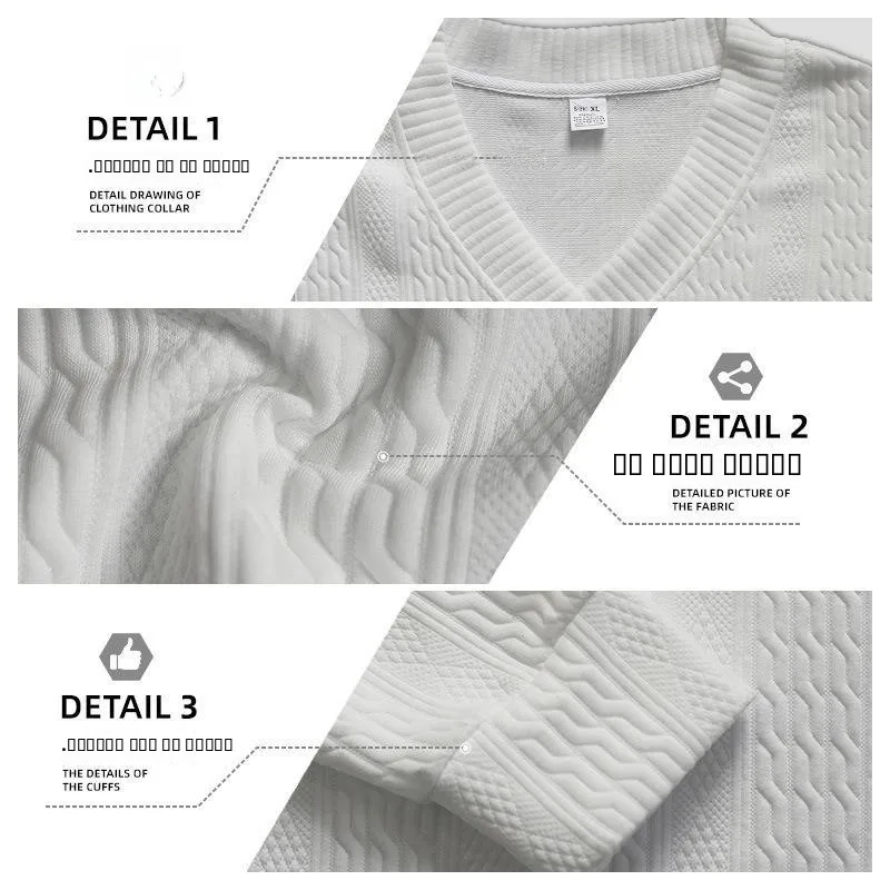 

Свободная трикотажная футболка Long Sve V-Ne Pure Color, мужская весенне-осенняя модная удобная дышащая повседневная одежда