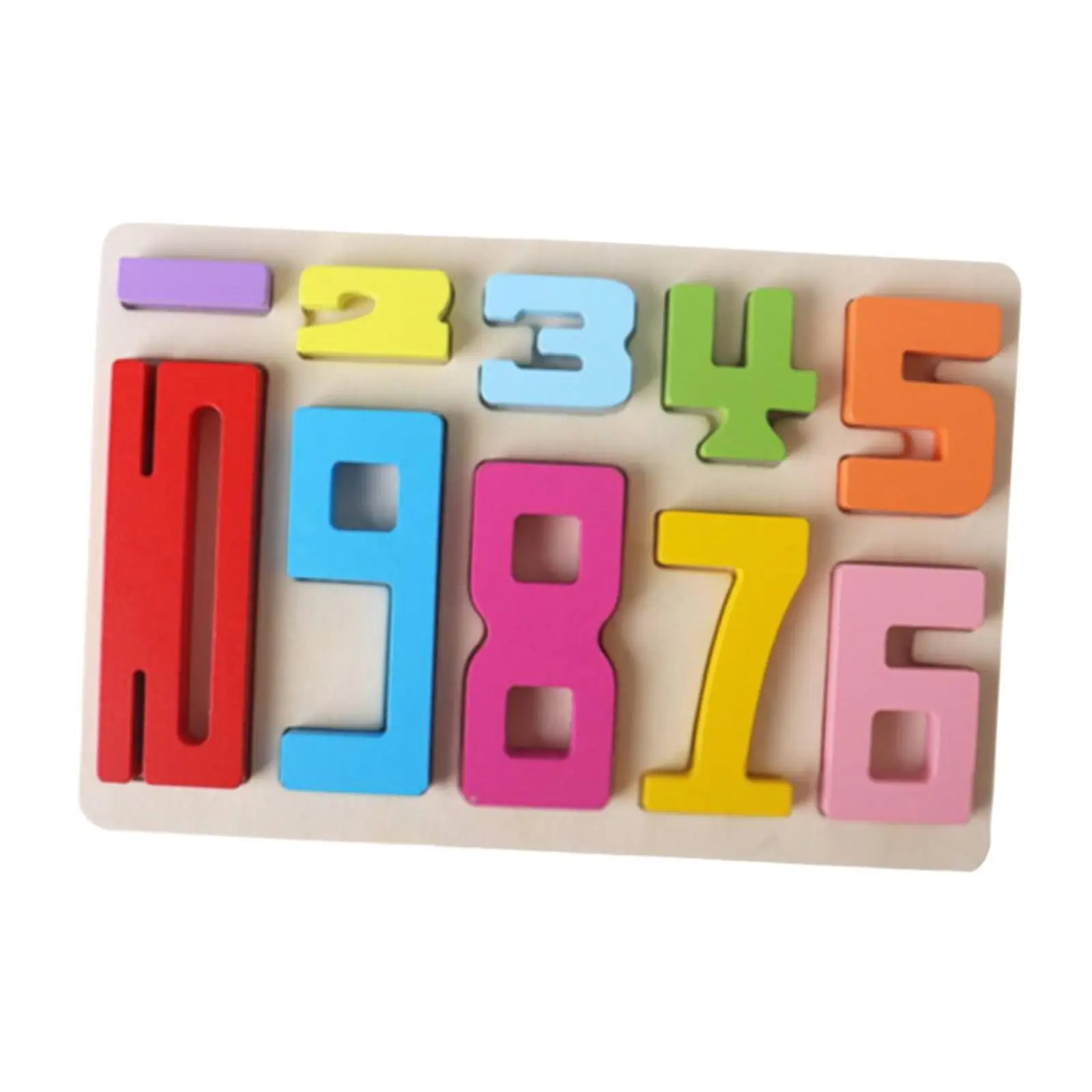 

Wooden Educational Number Puzzle Counting Number Matching Puzzle for Kids