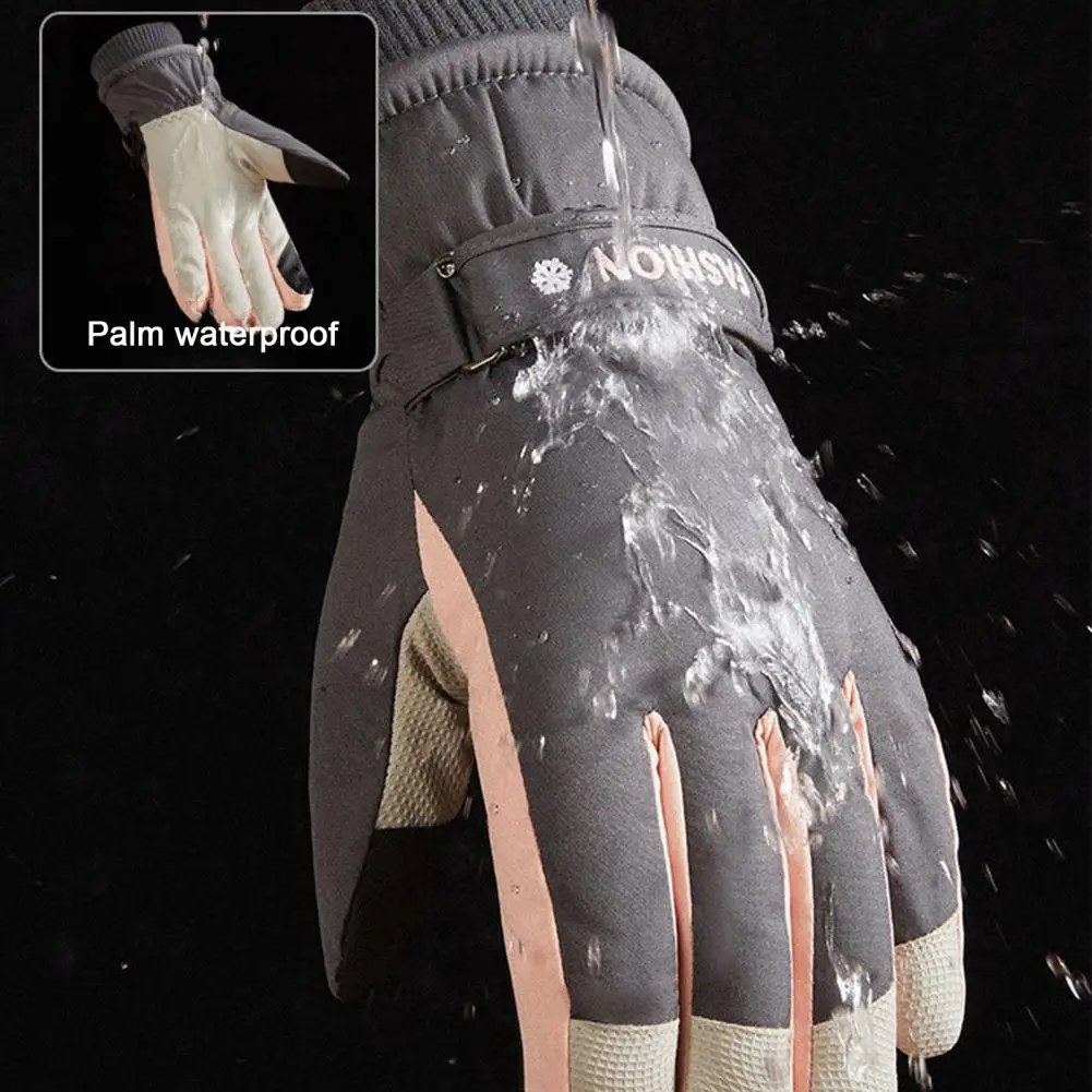 

Anti-slip Gloves Warm Winter Gloves Unisex Winter Cycling Gloves with Anti-slip Design Waterproof Windproof Features for Skiing