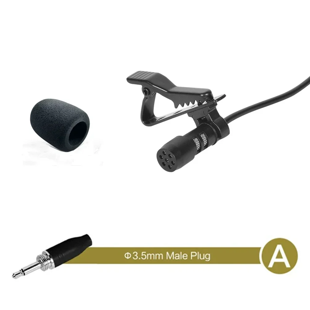 Lavalier Lapel Microphone Black 3.5mm XLR 3-Pin XLR 4-Pin For Wireless System For Stage Houses Of Worship Lecturers Microphone